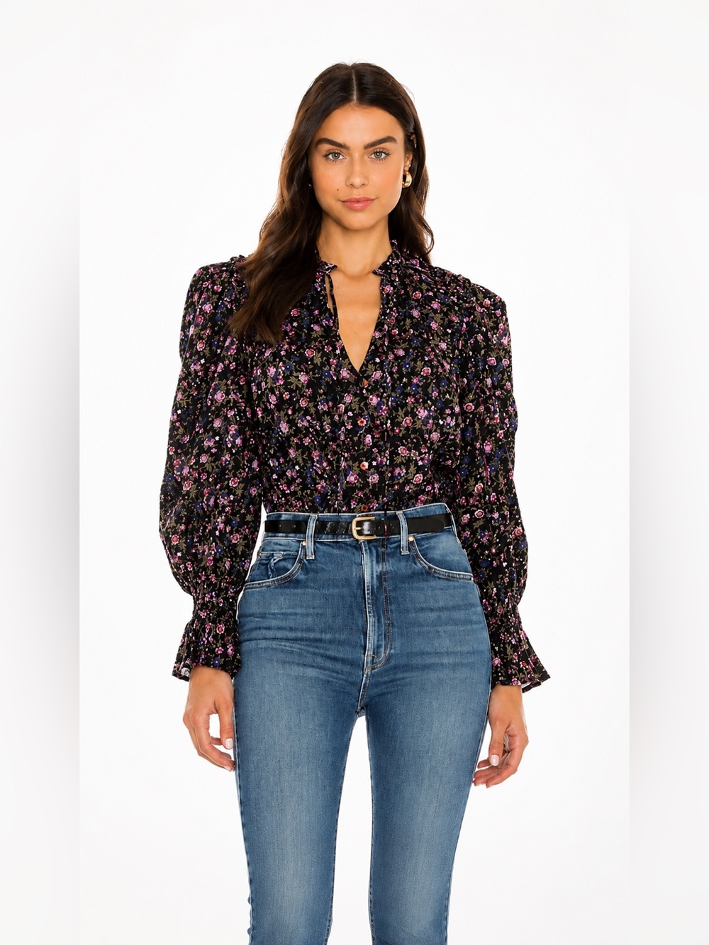 🩷FIRM PRICE🩷 Free people meant to be floral cotton blouse